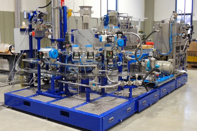 Pic #1 - Banco di test per simulazione BHT blocco asta di perforazione nel drilling