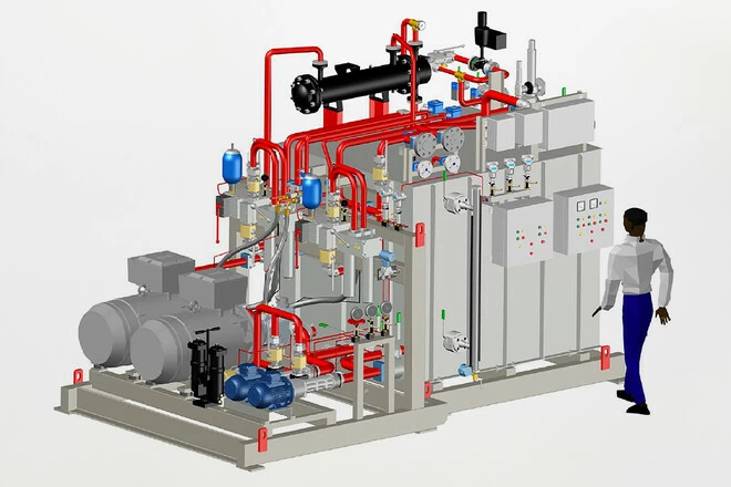 Pic #2 - Hydraulic Oil Unit per gestione ESD Emergency Shut Down di un impianto petrolchimico