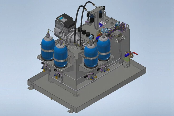 Pic #0 - Centrale per lubrificazione e sostentamento idrostatico mandrini