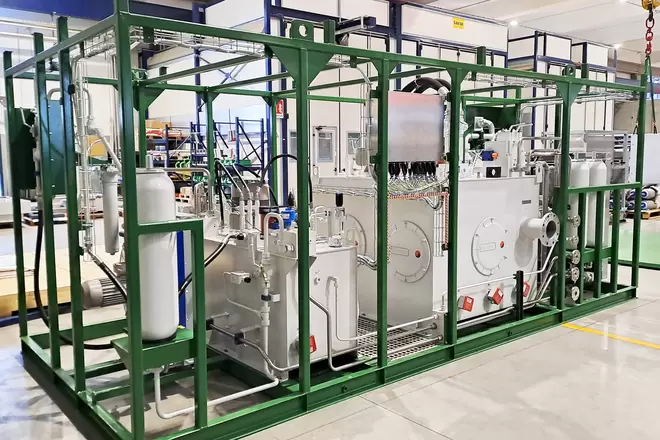 Pic #1 - Centrale Oleodinamica PED Exergy P - Centrale lube & seal oil skid - Regno Unito